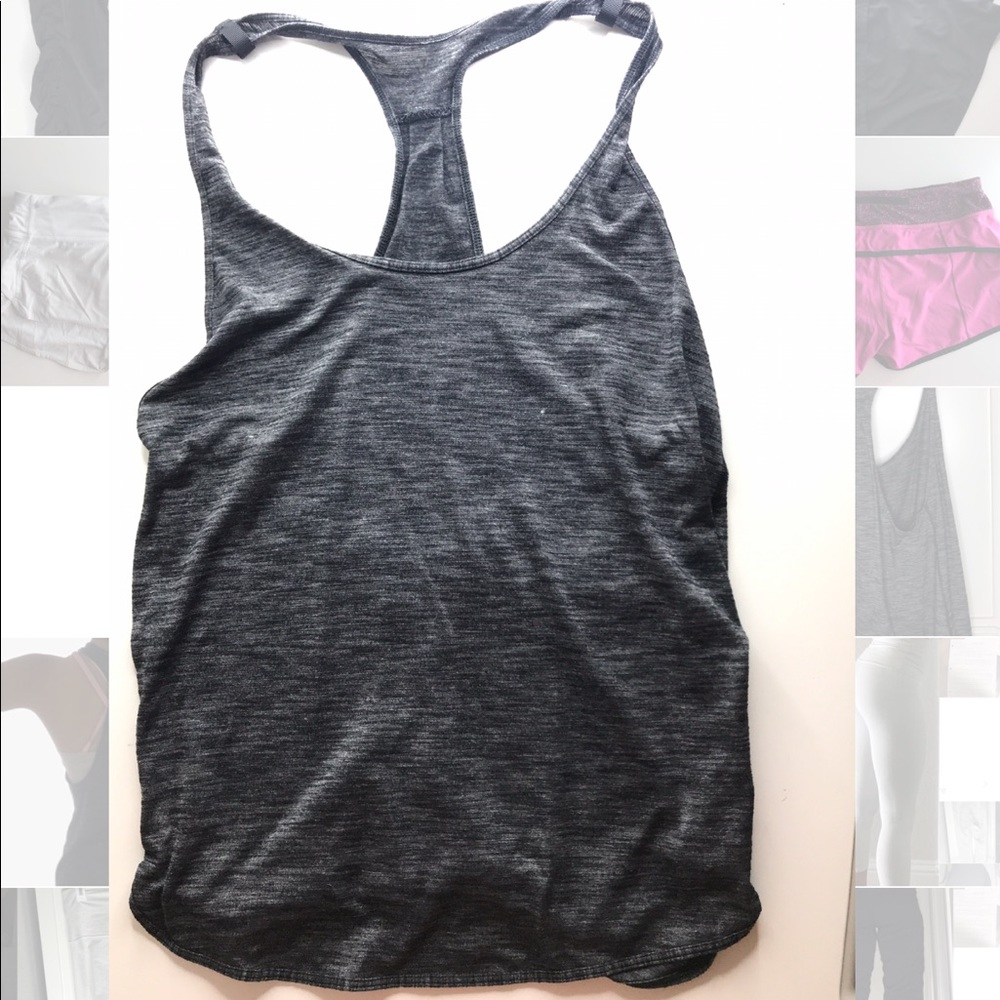 Size 6 Lulu Lemon Tank Top: Charcoal Gray